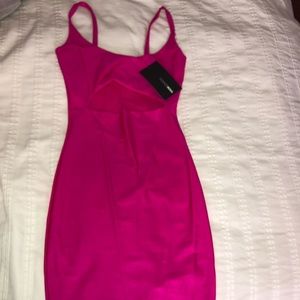 Hot pink dress
